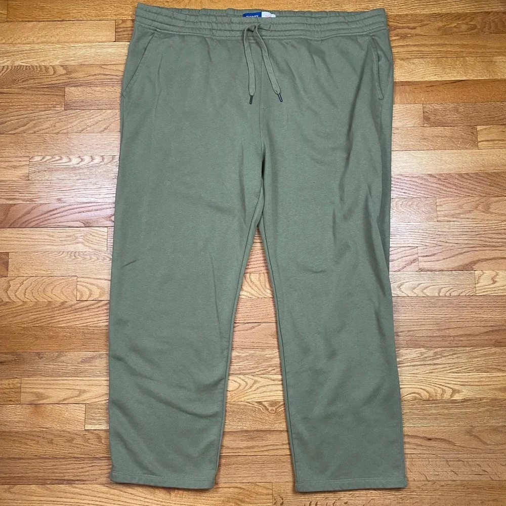 Old Navy Core Straight Sweatpants Mens 4XL Fleece Green Wide Leg Gorpcore‎